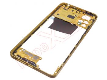 Carcasa frontal amarilla con NFC para Xiaomi Pocophone X4 Pro 5G, 2201116PG